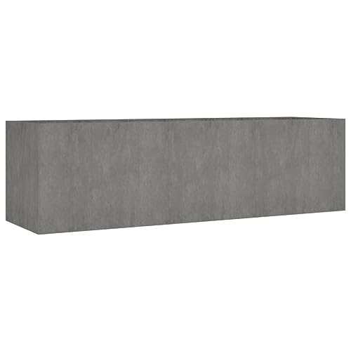 AUVYI Metall Hochbeet Pflanzkübel – Rost-Optik, Gartenbeet für Gemüse & Kräuter, 280×80×80 cm Indoor/Outdoor