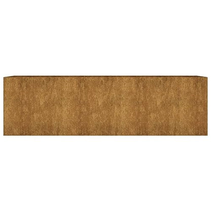 AUVYI Metall Hochbeet Pflanzkübel – Rost-Optik, Gartenbeet für Gemüse & Kräuter, 280×80×80 cm Indoor/Outdoor