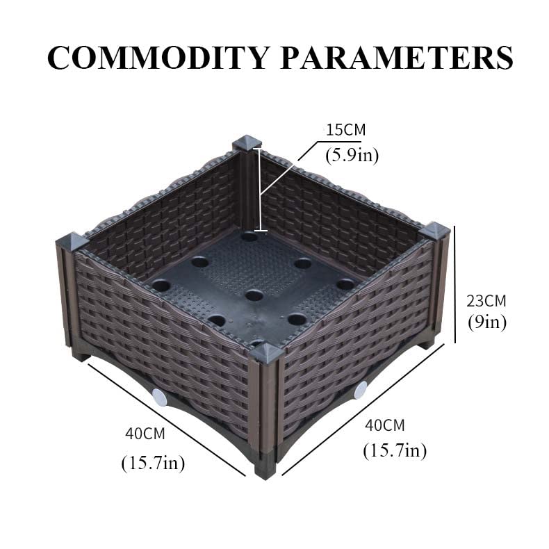 Hoher Blumenkasten für draußen – Anthrazit Pflanzbeet für Balkon & Terrasse, flexibel aufstellbar, modern