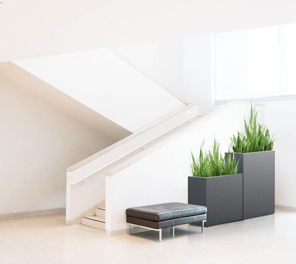 Metall Blumenkasten 100×40×115 cm – Anthrazit Pflanzkübel für Garten & Terrasse, ideal für Kräuter & Blumen