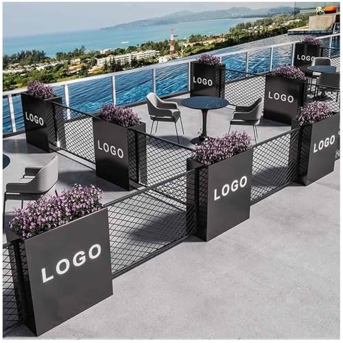 Rechteck Pflanzgefäß aus verzinktem Stahl – robust & wetterfest für Terrasse/Veranda, keine Montage nötig