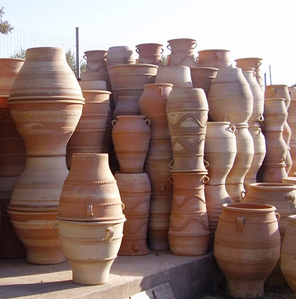 Terracotta Amphore Pflanzkübel 70 cm – handgefertigt, winterfest, dekorativer Pflanztopf für Innen & Außen