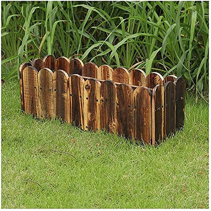 Hochbeet Pflanzkasten mit Regal – Massivholz karbonisiert, rechteckig, Outdoor Gemüse- & Blumenbeet, stabil & formfest