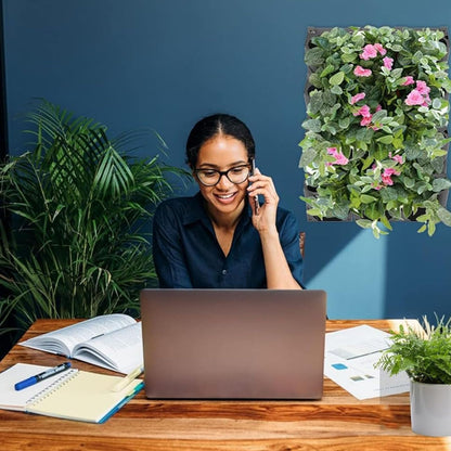 36er Wand-Pflanzkasten Set mit Selbstbewässerung – Outdoor/Indoor, hängende Pflanzwand für Blumen & Kräuter