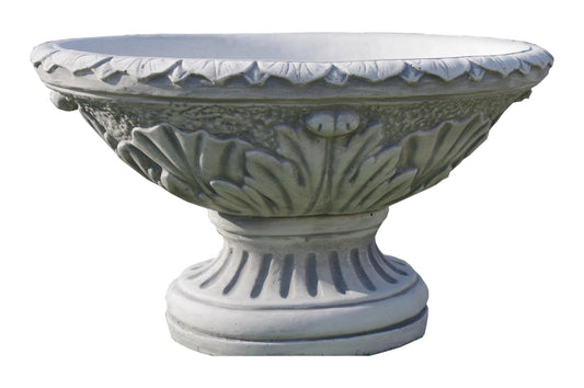 Ovale Pflanzschale Antik – XXL Pflanzkübel/Amphore, schwere Garten Deko, robust & wetterfest (124 kg)