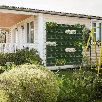 Vertikales Wand-Pflanzsystem mit Selbstbewässerung – stapelbar, Innen & Außen, moderne Pflanzenwand