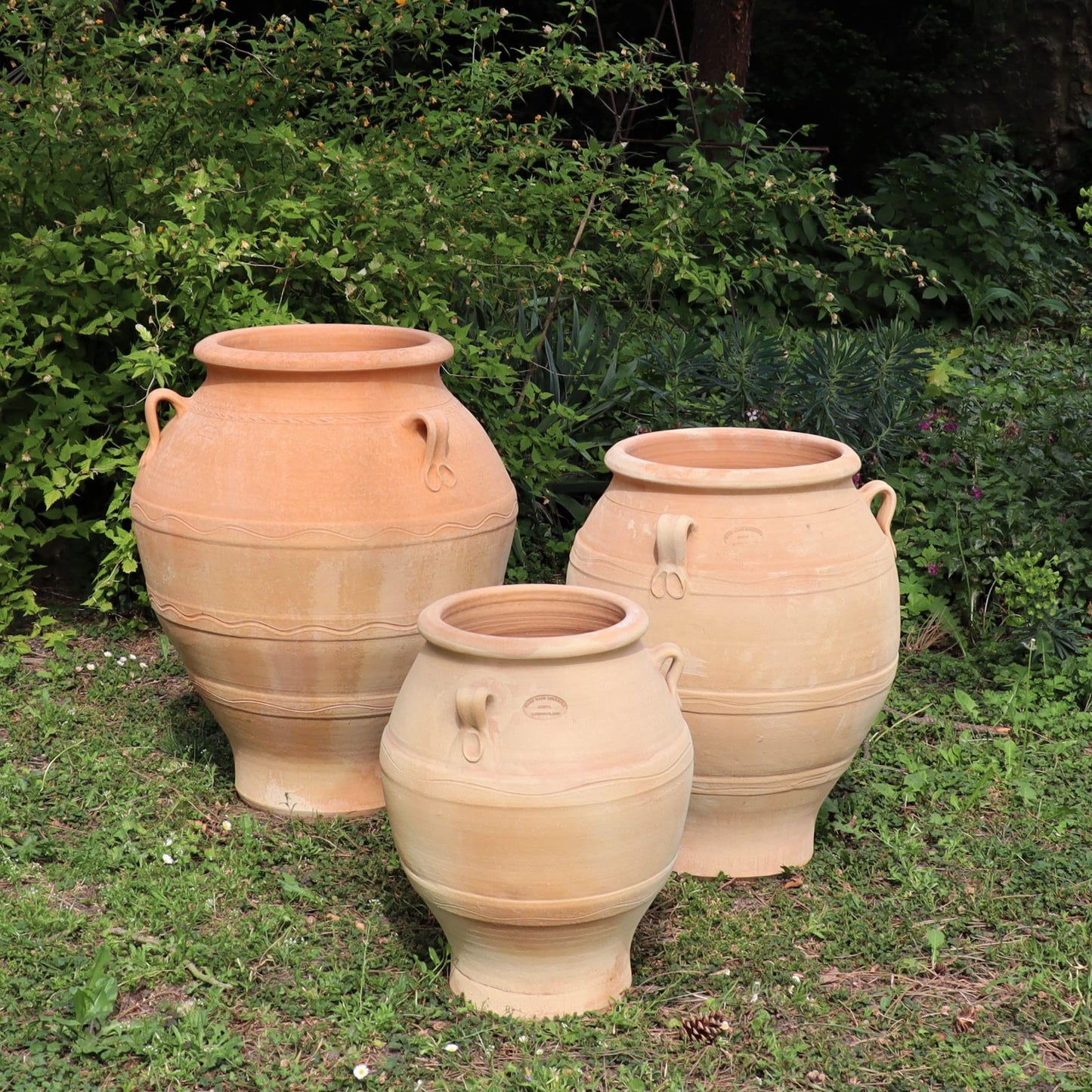 Terracotta Amphore Pflanzkübel 70 cm – handgefertigt, winterfest, dekorativer Pflanztopf für Innen & Außen