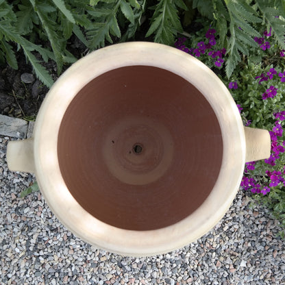 Terracotta Amphore Pflanzkübel 70 cm – handgefertigt, winterfest, dekorativer Pflanztopf für Innen & Außen